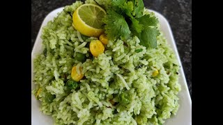 Coriander Rice Easy ampTesty Recipe [upl. by Anaitat]