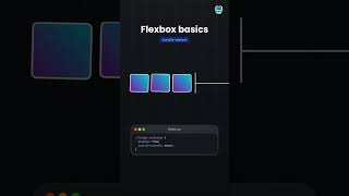 Flexbox basics html css javascript programming coding webdevelopment js shorts [upl. by Sewole935]