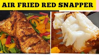 AIR FRIED RED SNAPPER WHOLE FISH RECIPE HOW TO COOK FISH IN THE AIR FRYER EASY AND HEALTHY [upl. by Baird648]