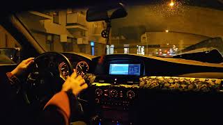 BMW E61 535D 370HP POV night drive [upl. by Adahs]