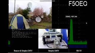 Transmission de TV radioamateur par le satellite Eshail2 QO100 [upl. by Ettennor589]