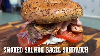 Smoked Salmon Bagel Sandwich [upl. by Cherice]