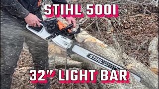 STIHL 500I 32” light bar in fresh RED [upl. by Cherlyn599]