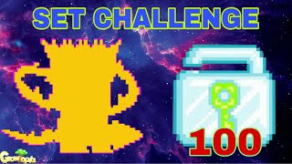 BEST PRO SET WITH 100 DIAMOND LOCKS SET CHALLENGE  GROWTOPIA 214 [upl. by Bronnie]