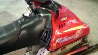 LOT 1184A 1995 Ski Doo Formula Z 583 Snowmobile Running [upl. by Yelnik]