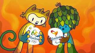 Conheça os mascotes Vinicius e Tom  Meet the mascots  Rio 2016 [upl. by Ehtyde]