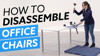 How To Disassemble Office Chairs [upl. by Finley]