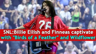 SNLBillie Eilish and Finneas captivate with quotBirds of a Featherquot and Wildflower  DRM Entertainment [upl. by Eilegna]