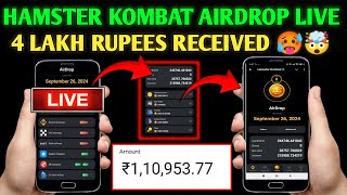 Hamster Kombat Airdrop Live  How to Withdraw HMSTR Token In BinanceEBIOnchain Telegram Process [upl. by Isahella819]