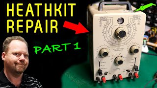 🔴 Heathkit IT28 Capacitor Tester Repair  Part 1  No1023 [upl. by Lehplar]