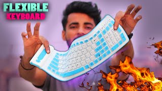 REAL FLEXIBLE KEYBOARD 😱 [upl. by Atikat]