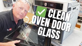 How To Clean Inside An Oven Door Glass Or Replace Oven Hinges  Hotpoint Ariston amp Whirlpool Ovens [upl. by Aronaele]