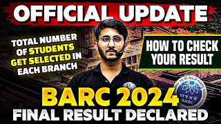 BARC 2024 Final Result Declared  How to Check  Complete Details [upl. by Durkin]