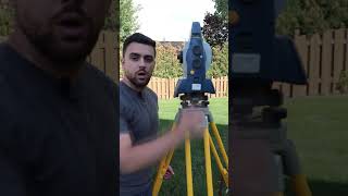 How to set up a Surveying Total Station Shorts [upl. by Ahsiakal836]