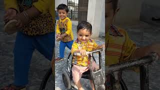 MashAllah happy child cycling Hassan raza with izat fatima [upl. by Herby999]