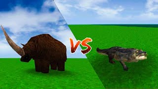 Elasmotherium Vs All Carnivores  Survival Craft 2 [upl. by Encrata771]