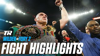 Fury drops Wilder Twice Finishes Wilder in the 7th  HIGHLIGHTS  Wilder vs Fury 2 [upl. by Jaan]