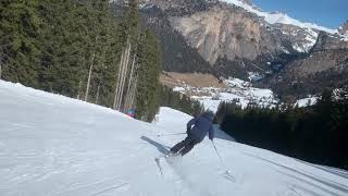 Pista nera del Ciampinoi a Selva di Val Gardena [upl. by Ennayr]