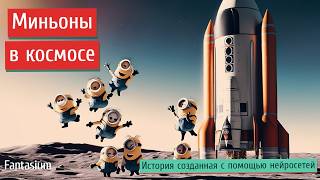 Миньоны в космосе Детская познавательная история созданная ИИ [upl. by Lenahtan132]