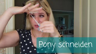 Pony selbst schneiden und Spitzen schneiden Jünger aussehen mit Pony Frisur [upl. by Sibel47]