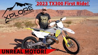 First Ride 2023 TX300 Husqvarna Review [upl. by Elledoj]