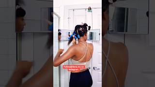 Simple flexi rods on natural hair hair hairstyle shortvideo shorts tianamy [upl. by Soracco]