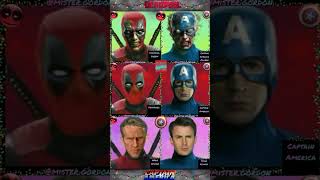 Deadpool Creepy Vs Capitán AméricaTikTok Challenge Marvel Terror Humor shorts YouTube [upl. by Oyam]