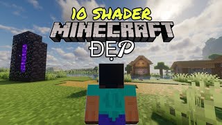 10 SHADER MINECRAFT JAVA ĐÁNG CHƠI NHẤT [upl. by Silvia]