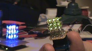 HalfInch LED Cube Arduino controlled 3x3x3 with SMD LEDs [upl. by Tegan835]