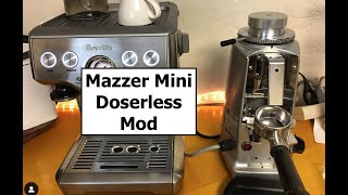 Updated Mazzer Mini Single Dosing Modification [upl. by Asseralc]