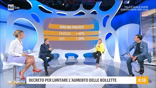 Rincari bollette il governo corre ai ripari  Unomattina  24092021 [upl. by Kaya819]