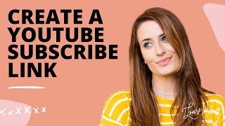 How to Create a YouTube Subscribe Link [upl. by Neeluqcaj]