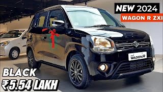 New WAGON R Black colour Updated Model 2024 Zxi Plus ₹6 Lakh Maruti Suzuki Wagonr Review [upl. by Cate693]