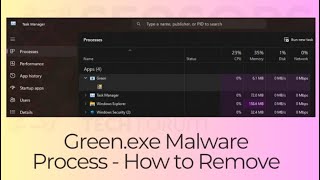 Greenexe Virus Process  How to Remove It Working Guide [upl. by Larner]