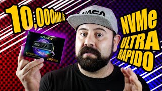 Este SSD está HORRIBLE MENTE RÁPIDO 10000MBs PCIe 50 NVMe ADATA Legend 970  DrogaDigital [upl. by Akimehs]