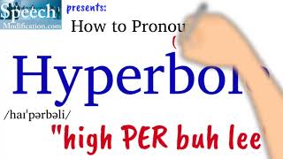 How to Pronounce Hyperbole and Hyperbole Meaning [upl. by Ettelrac]