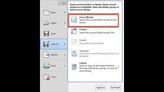 Revit upload Collaborate to ACC [upl. by Odnomar]