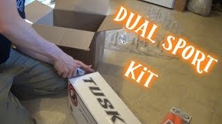 Unboxing my KTM 300XCWs Tusk dual sport kit [upl. by Anul]