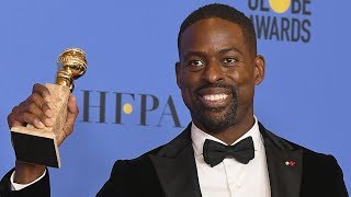 Sterling K Brown Makes HISTORY For This Golden Globes 2018 Win [upl. by Notnad]