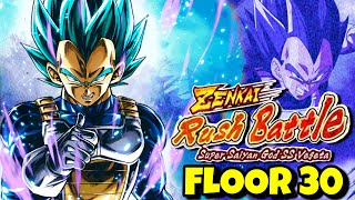 Ultra Majin Vegeta Solos PUR SSGSS Vegeta Floor 30 Zenkai Rush Battle  Dragon Ball Legends [upl. by Osugi]