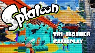 SPLATOON  TriSlosher Gameplay [upl. by Airebma]