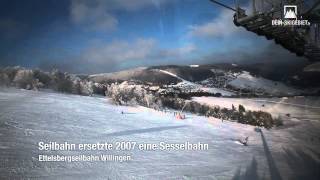 Skigebiet Willingen Fahrt mit der Ettelsbergseilbahn [upl. by Inek]