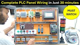 PLC Panel Wiring  How to Design PLC Panel  PLC Panel Kya Hota Hai  plc control panel wiring [upl. by Nara]