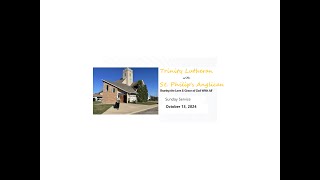 Trinity Lutheran Westlock Sunday October 13 2024 [upl. by Catto]