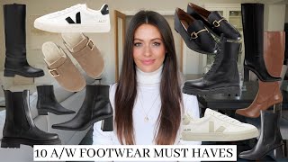 AUTUMN  WINTER MUST HAVE FOOTWEAR  TOP 10 SHOES amp BOOTS FOR FALL [upl. by Antrim908]