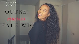 Outre Batik Peruvian Half Wig Review  Lauren Taylor [upl. by Zephan]