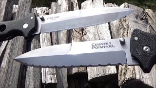 Finally Picked Up The Cold Steel Counter Point XL Fully Serrated Folding Knife [upl. by Ajnotal332]