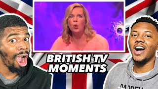 AMERICANS REACT To MOST ICONIC BRITISH TV MOMENTS 3 [upl. by Bibeau]