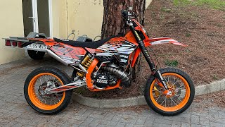 KTM EXC 300 SUPERMOTO PROYECT POLICE TOOK MY LICENCE [upl. by Clova]