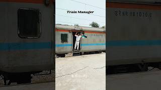 Train Manager 🚂 indianrailways trainmanager shorts viral guard shortsviral train [upl. by Kaltman653]